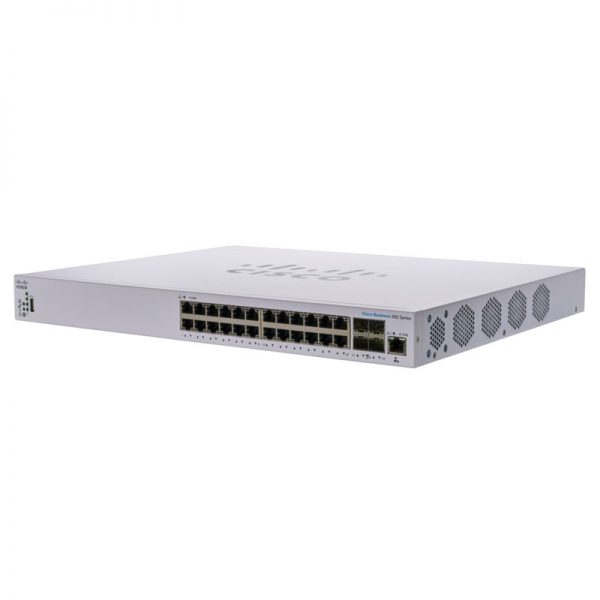 Cisco-CBS350-24XT-Front-Left, Cisco CBS350 24port 4x10G SFP+ CBS350-24XT-EU