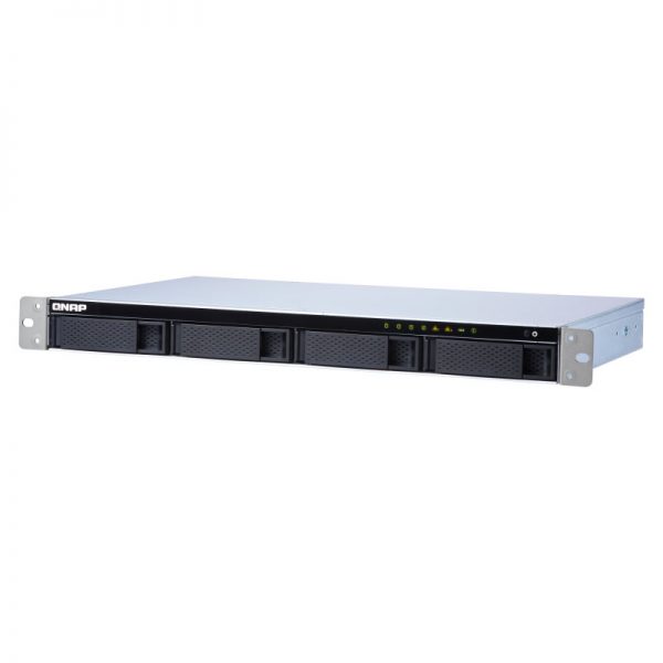 QNAP-TS-431XeU-2G-Front-Left-1, QNAP 4-Bay Storage 4 Core 2GB RAM TS-431XeU-2G