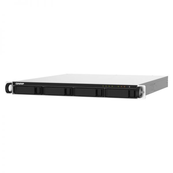 QNAP-TS-432PXU-RP-2G-Front-Left-1, QNAP 4-Bay Storage 4 Core 2GB TS-432PXU-RP-2G