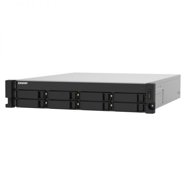 QNAP-TS-832PXU-RP-4G-Top-Front-Left, QNAP 8-Bay Storage 4 Core 4GB TS-832PXU-RP-4G, QNAP 4-Bay Storage 4 Core 8GB RAM TS-464U-RP-8G