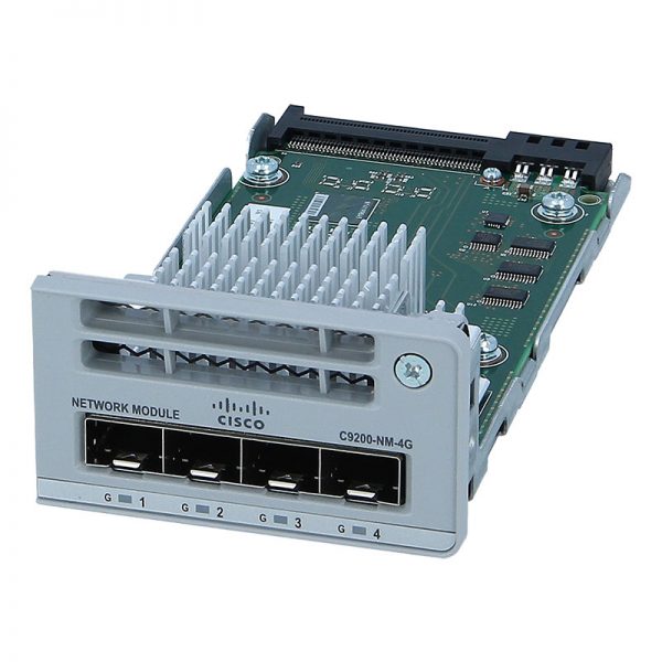 Cisco-C9200-NM-4G-Front-Left, Cisco Catalyst 9200 4x 1G Switch C9200-NM-4G