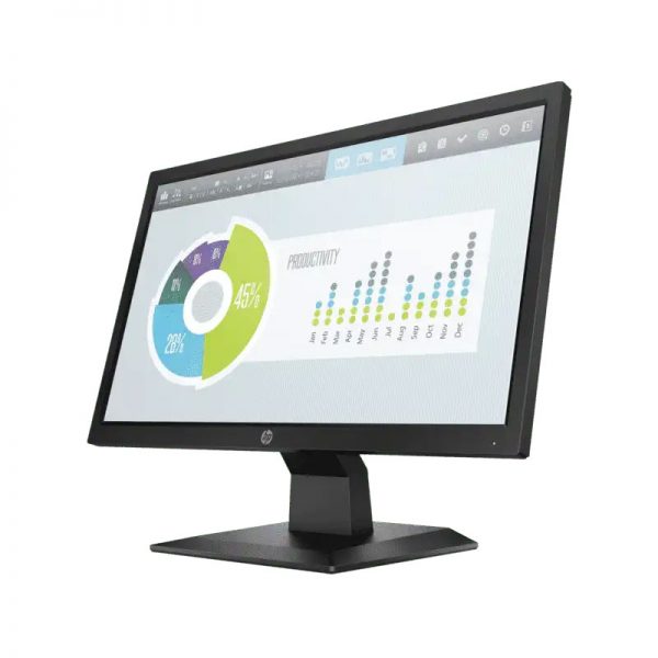 HP-P204v-HD+-Front-Left, HP P204v HD plus 20-inch Monitor 5RD66AA