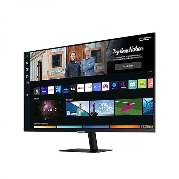Samsung-32-inch-Smart-Monitor-M5-Smart-TV-Experience-(LS32BM500EEXXT)-Front-Left, Samsung 32-inch Smart Monitor TV LS32BM500EEXXT