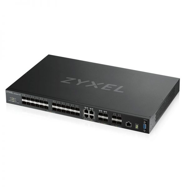 ZyXEL-XGS4600-L3-Managed-Switch-XGS4600-32F-Front-Left, ZyXEL XGS4600 Series 24-port Switch XGS4600-32F