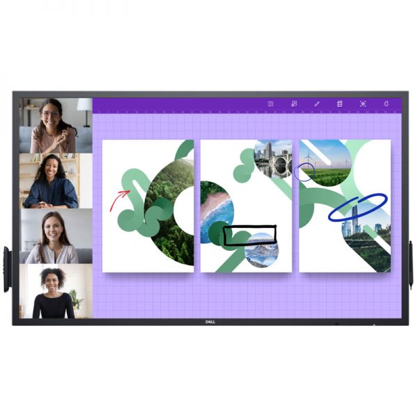 Dell-55-4K-Interactive-Touch-Monitor-P5524QT-Front, Dell Professional 55-inch UHD Touch Monitor P5524QT, Dell Professional 65-inch UHD Touch Monitor P6524QT