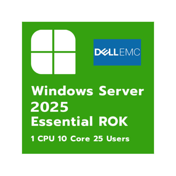 Windows-Server-2025-Essential-Dell-ROK, Windows Server 2025 Essential 25Users DELL ROK